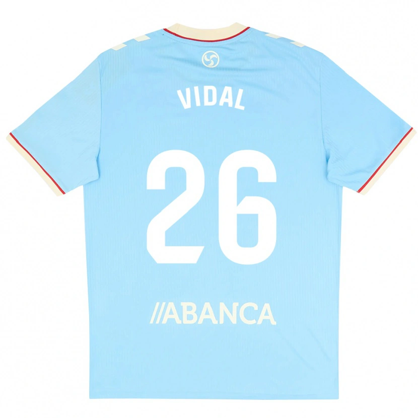 Danxen Kinder Marc Vidal #26 Himmelblau Weiß Rot Heimtrikot Trikot 2026/27 T-Shirt