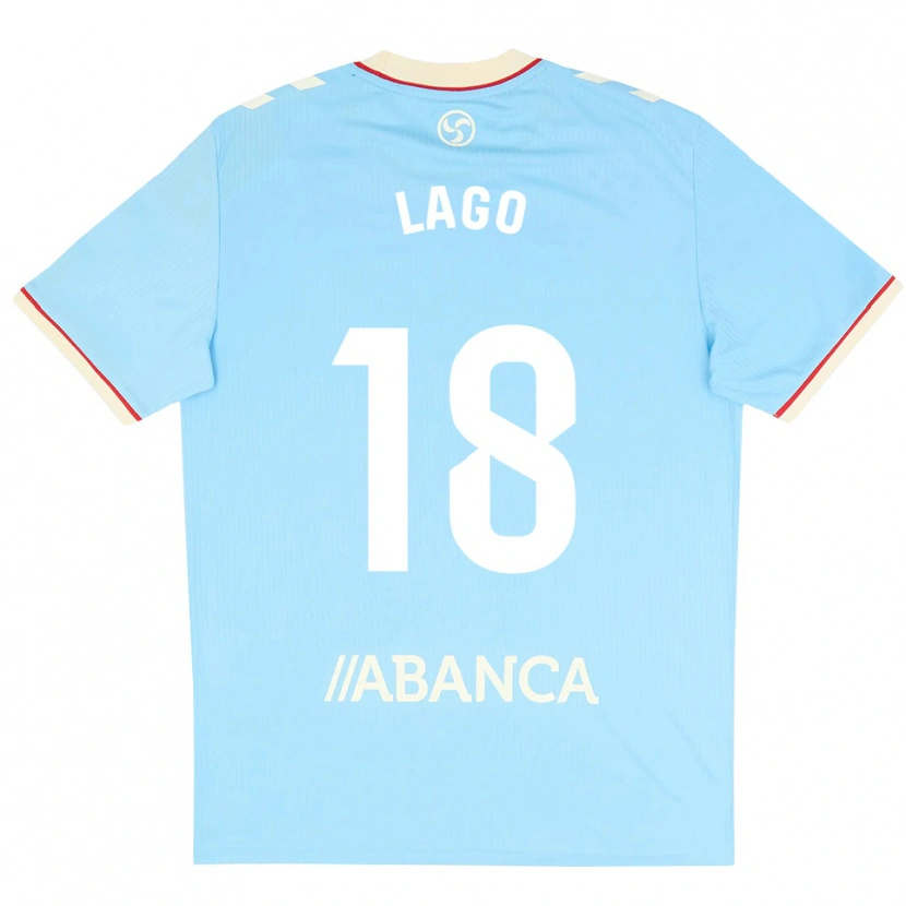 Danxen Kinder Yoel Lago #18 Himmelblau Weiß Rot Heimtrikot Trikot 2026/27 T-Shirt