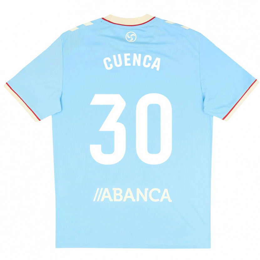 Danxen Kinder Hugo Cuenca #30 Himmelblau Weiß Rot Heimtrikot Trikot 2026/27 T-Shirt
