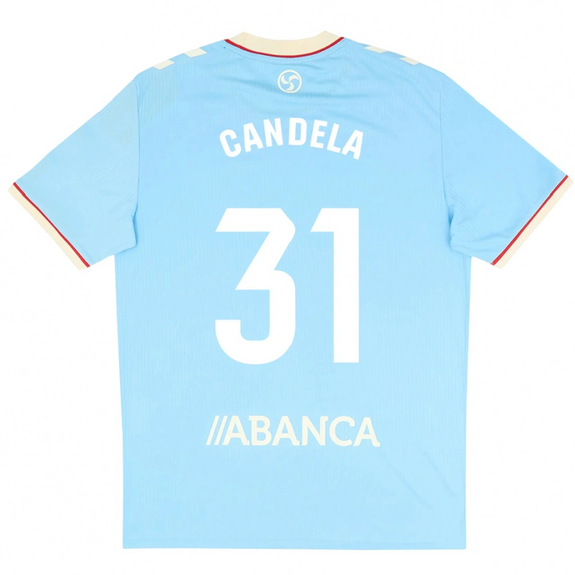 Danxen Kinder Candela Rodríguez #31 Himmelblau Weiß Rot Heimtrikot Trikot 2026/27 T-Shirt