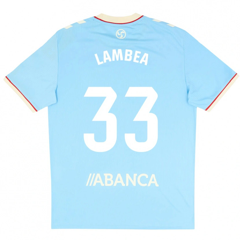 Danxen Kinder Jorge Lambea #33 Himmelblau Weiß Rot Heimtrikot Trikot 2026/27 T-Shirt