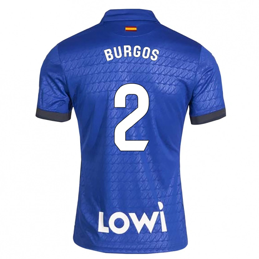 Danxen Kinder Curro Burgos #2 Blau Weiß Schwarz Heimtrikot Trikot 2026/27 T-Shirt