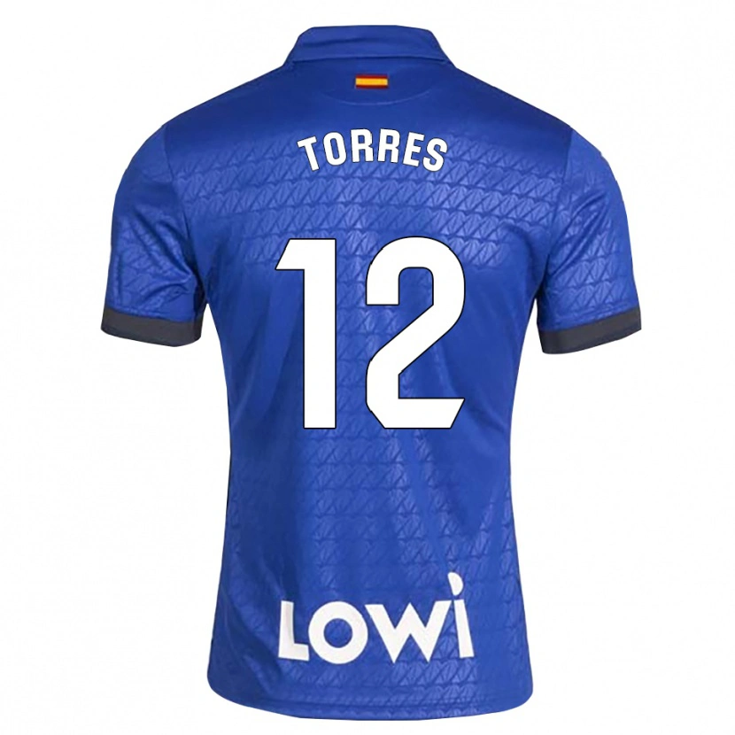 Danxen Kinder Rubén Torres #12 Blau Weiß Schwarz Heimtrikot Trikot 2026/27 T-Shirt