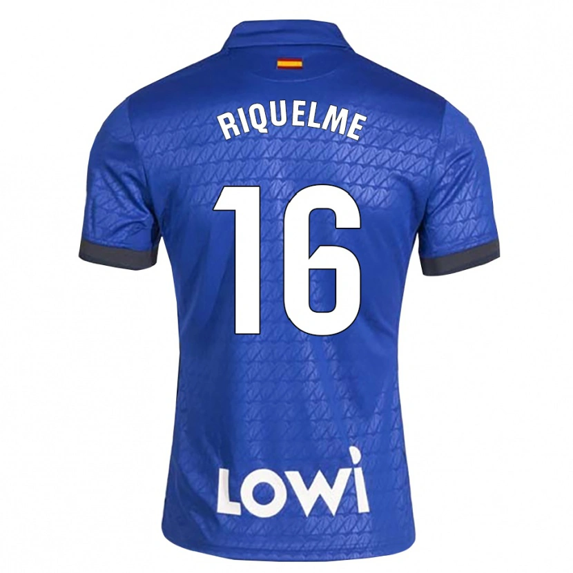 Danxen Kinder Adrián Riquelme #16 Blau Weiß Schwarz Heimtrikot Trikot 2026/27 T-Shirt