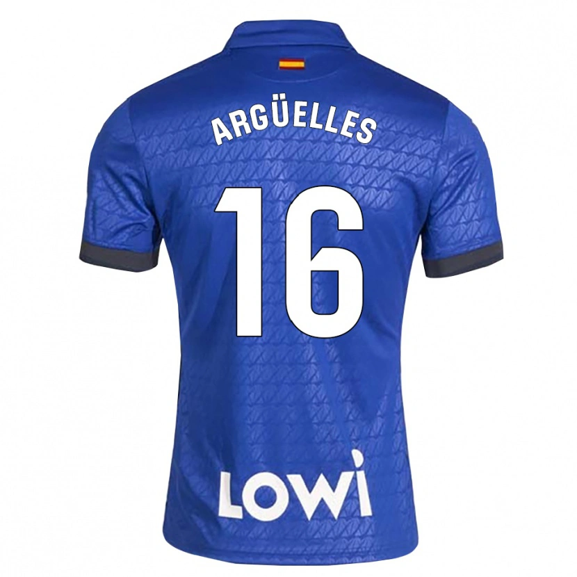 Danxen Kinder David Argüelles #16 Blau Weiß Schwarz Heimtrikot Trikot 2026/27 T-Shirt