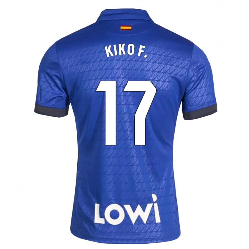 Danxen Kinder Kiko Femenía #17 Blau Weiß Schwarz Heimtrikot Trikot 2026/27 T-Shirt