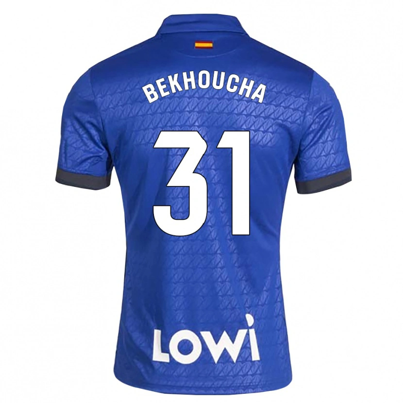 Danxen Kinder Ismael Bekhoucha #31 Blau Weiß Schwarz Heimtrikot Trikot 2026/27 T-Shirt