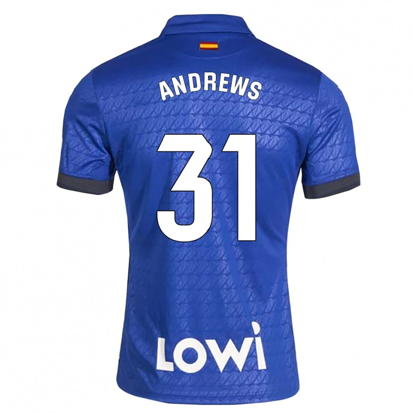 Danxen Kinder George Andrews #31 Blau Weiß Schwarz Heimtrikot Trikot 2026/27 T-Shirt
