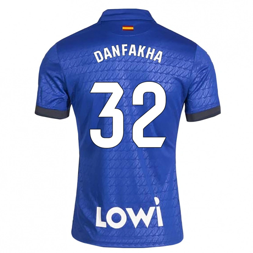 Danxen Kinder Ibrahima Danfakha #32 Blau Weiß Schwarz Heimtrikot Trikot 2026/27 T-Shirt