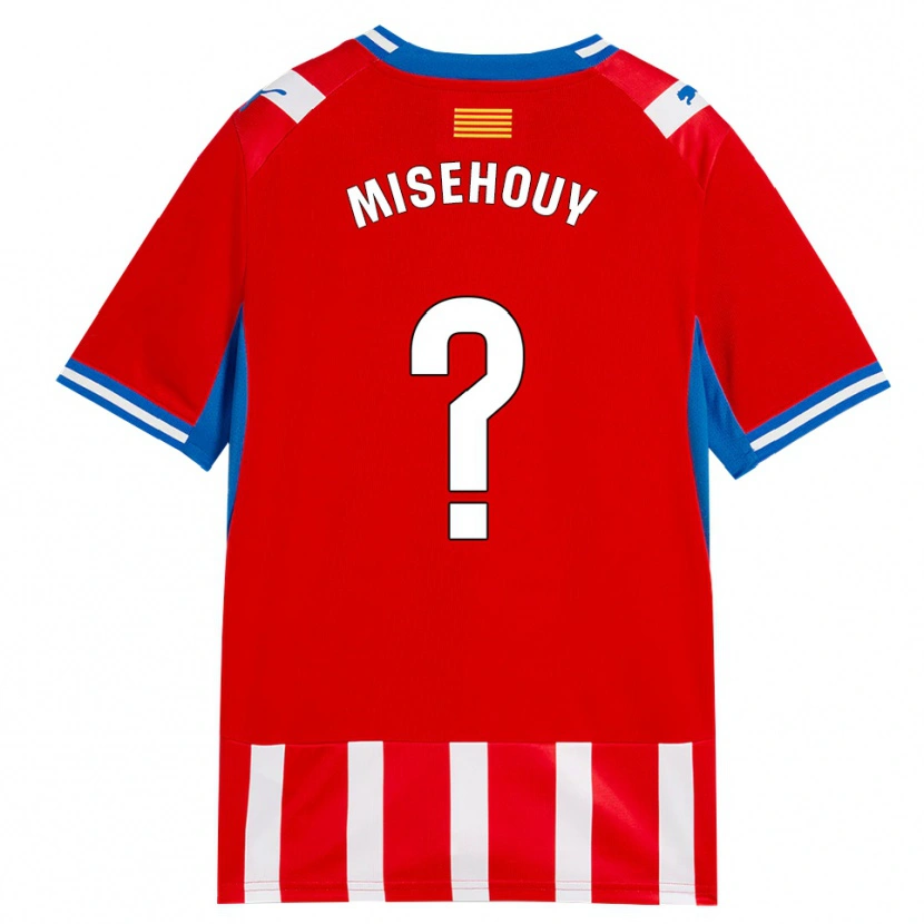 Danxen Kinder Gabriel Misehouy #0 Rot Weiß Himmelblau Heimtrikot Trikot 2026/27 T-Shirt