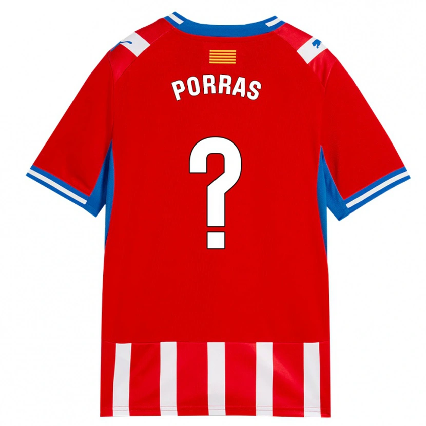 Danxen Kinder Hugo Porras #0 Rot Weiß Himmelblau Heimtrikot Trikot 2026/27 T-Shirt