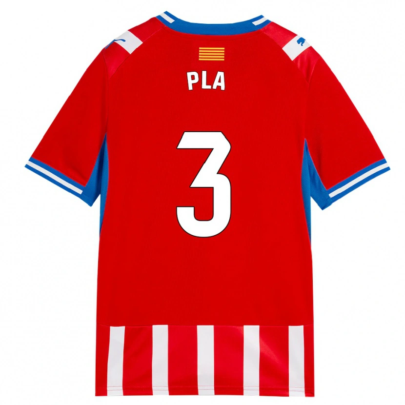 Danxen Kinder Marta Pla #3 Rot Weiß Himmelblau Heimtrikot Trikot 2026/27 T-Shirt