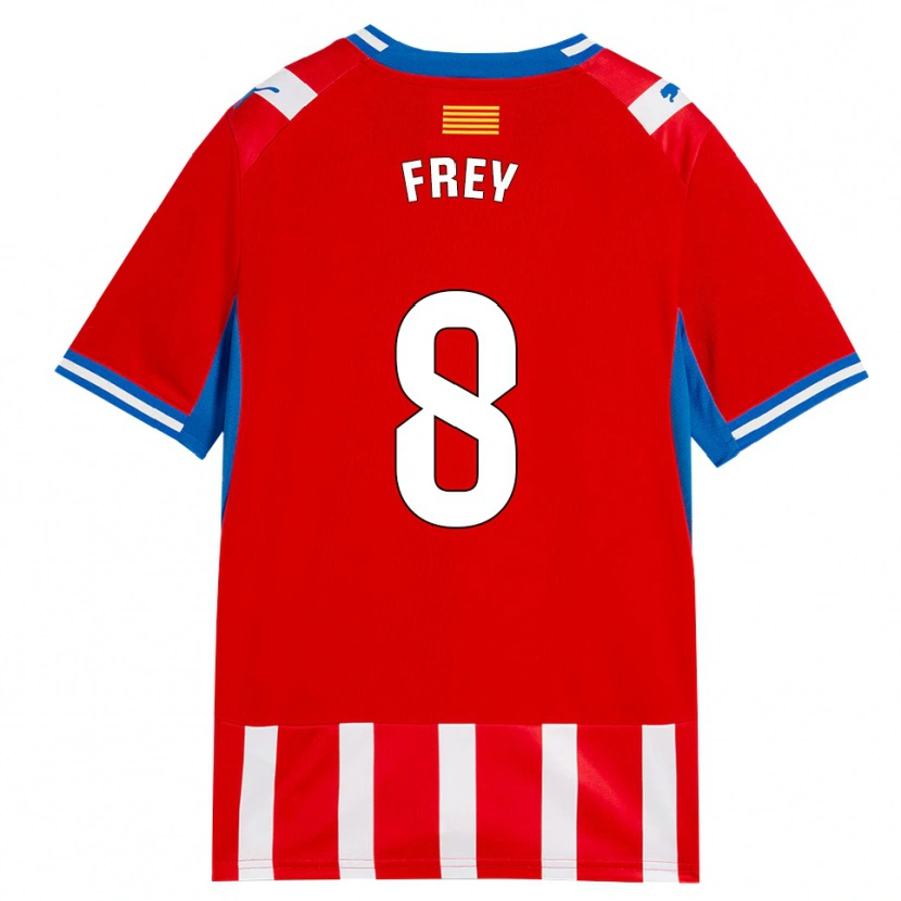Danxen Kinder Darío Frey #8 Rot Weiß Himmelblau Heimtrikot Trikot 2026/27 T-Shirt