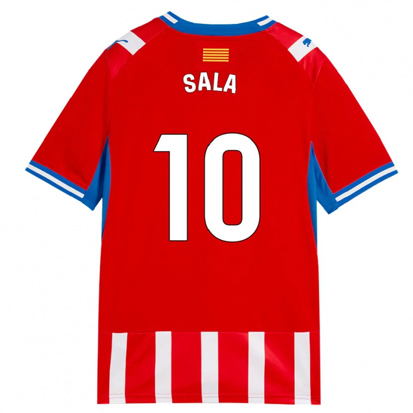 Danxen Kinder Georgina Sala #10 Rot Weiß Himmelblau Heimtrikot Trikot 2026/27 T-Shirt