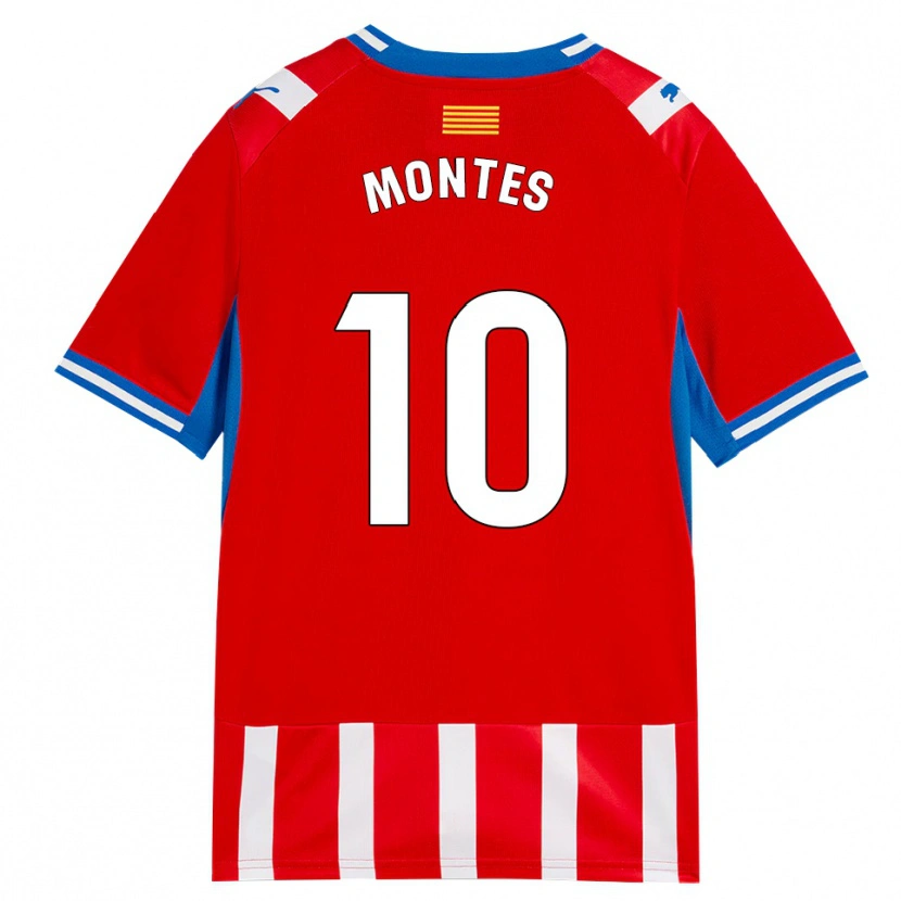 Danxen Kinder Luis Montes #10 Rot Weiß Himmelblau Heimtrikot Trikot 2026/27 T-Shirt