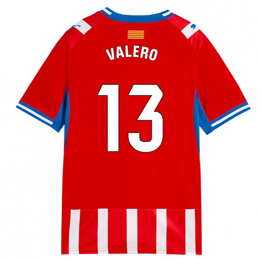 Danxen Kinder Eliana Valero #13 Rot Weiß Himmelblau Heimtrikot Trikot 2026/27 T-Shirt