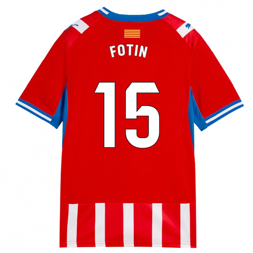Danxen Kinder Rareș Fotin #15 Rot Weiß Himmelblau Heimtrikot Trikot 2026/27 T-Shirt