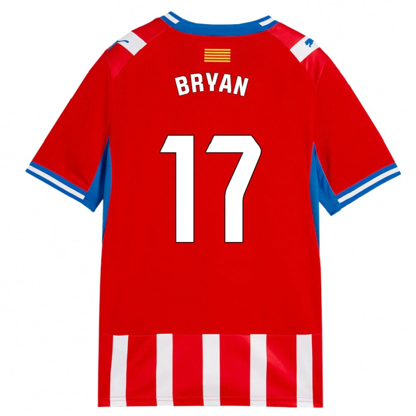 Danxen Kinder Bryan Gil #17 Rot Weiß Himmelblau Heimtrikot Trikot 2026/27 T-Shirt