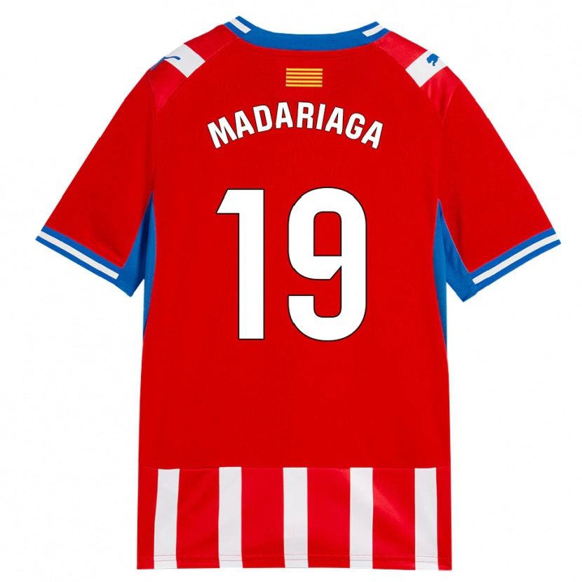 Danxen Kinder Génesis Madariaga #19 Rot Weiß Himmelblau Heimtrikot Trikot 2026/27 T-Shirt
