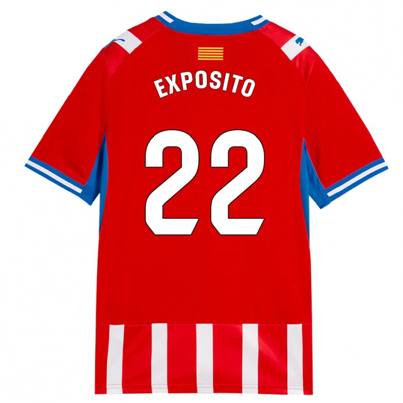 Danxen Kinder Samu Exposito #22 Rot Weiß Himmelblau Heimtrikot Trikot 2026/27 T-Shirt