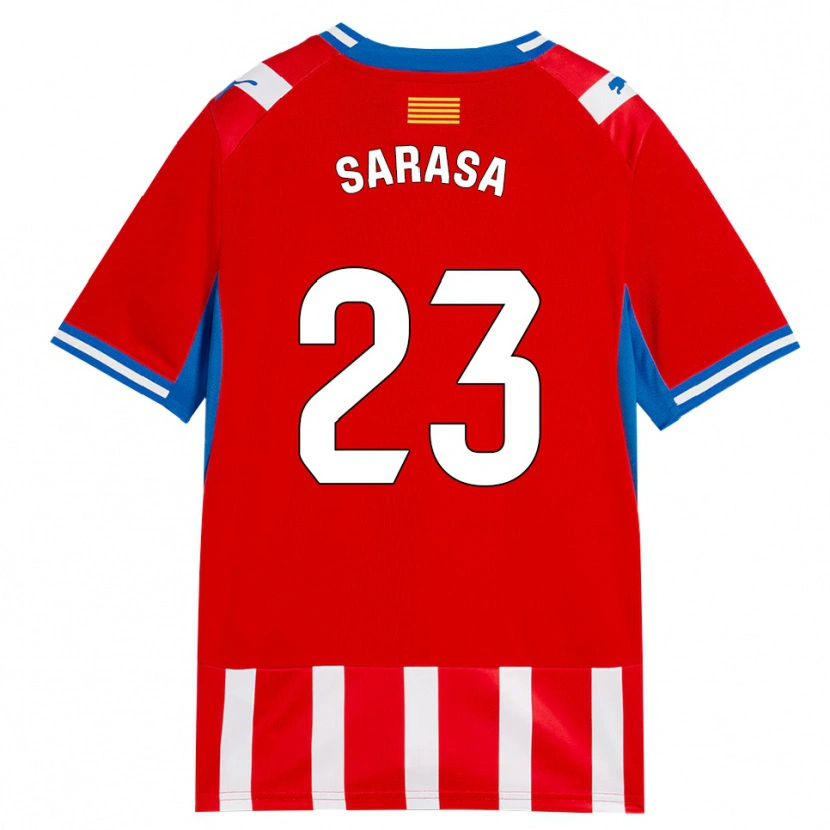 Danxen Kinder Javi Sarasa #23 Rot Weiß Himmelblau Heimtrikot Trikot 2026/27 T-Shirt