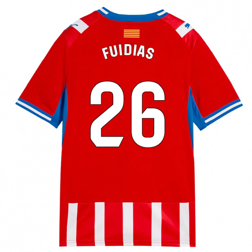 Danxen Kinder Toni Fuidias #26 Rot Weiß Himmelblau Heimtrikot Trikot 2026/27 T-Shirt