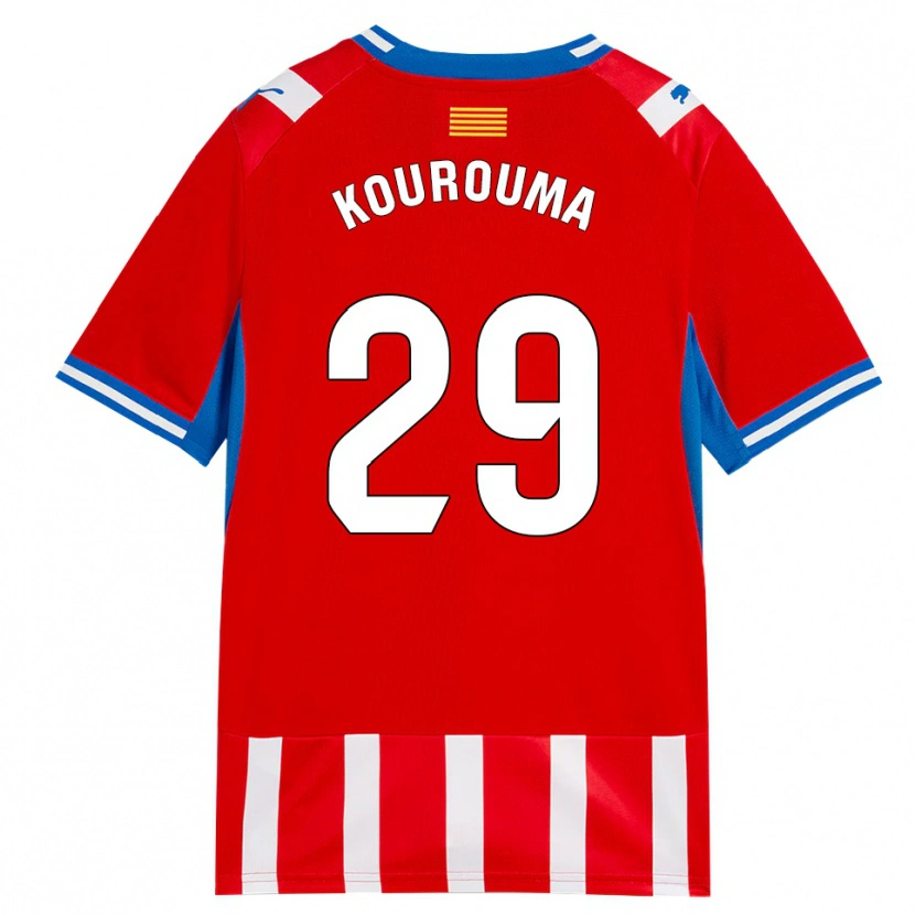 Danxen Kinder Lass Kourouma #29 Rot Weiß Himmelblau Heimtrikot Trikot 2026/27 T-Shirt