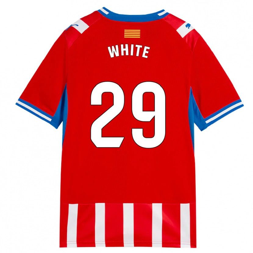 Danxen Kinder Lou White #29 Rot Weiß Himmelblau Heimtrikot Trikot 2026/27 T-Shirt
