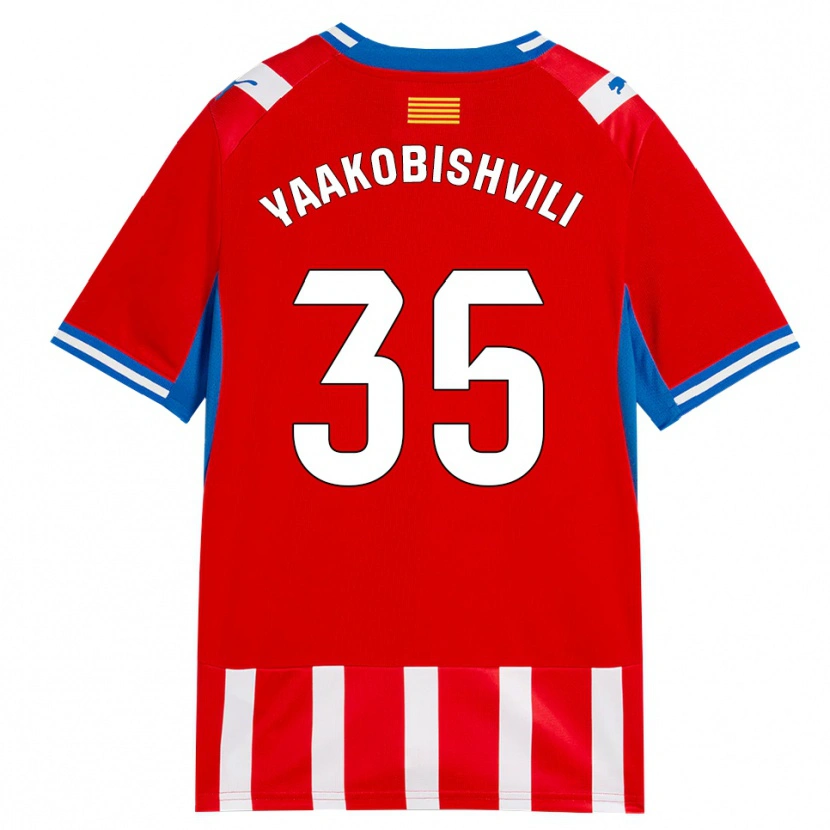 Danxen Kinder Antal Yaakobishvili #35 Rot Weiß Himmelblau Heimtrikot Trikot 2026/27 T-Shirt