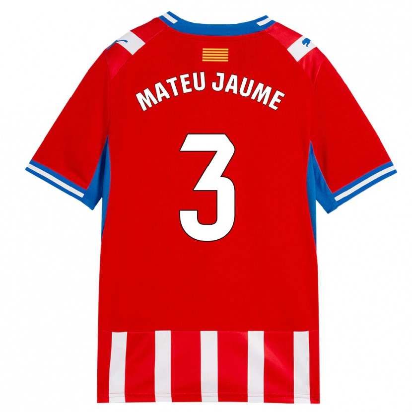Danxen Kinder Mateu Morey #3 Rot Weiß Himmelblau Heimtrikot Trikot 2026/27 T-Shirt