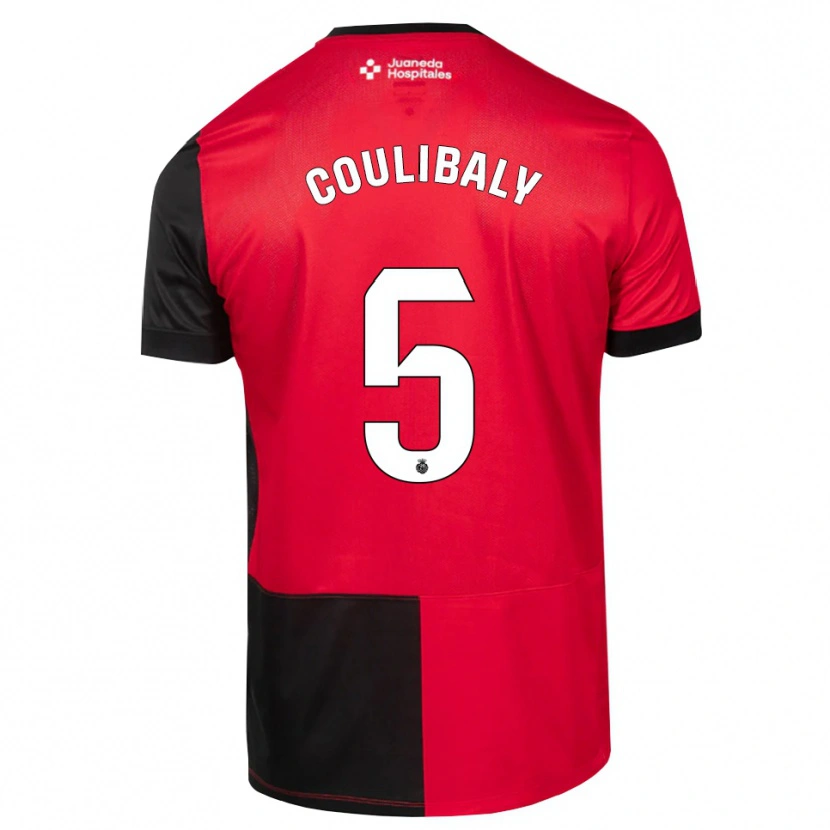 Danxen Kinder Habib Anas Coulibaly #5 Schwarz Rot Weiß Heimtrikot Trikot 2026/27 T-Shirt