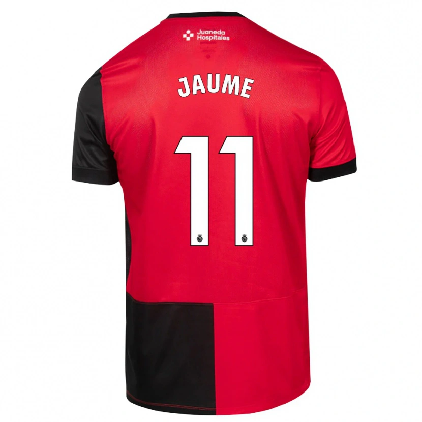 Danxen Kinder Miquel Jaume #11 Schwarz Rot Weiß Heimtrikot Trikot 2026/27 T-Shirt