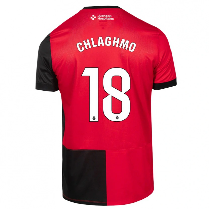 Danxen Kinder Saifdine Chlaghmo #18 Schwarz Rot Weiß Heimtrikot Trikot 2026/27 T-Shirt