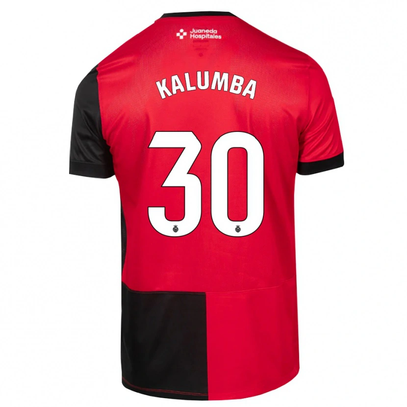 Danxen Kinder Justin Kalumba #30 Schwarz Rot Weiß Heimtrikot Trikot 2026/27 T-Shirt