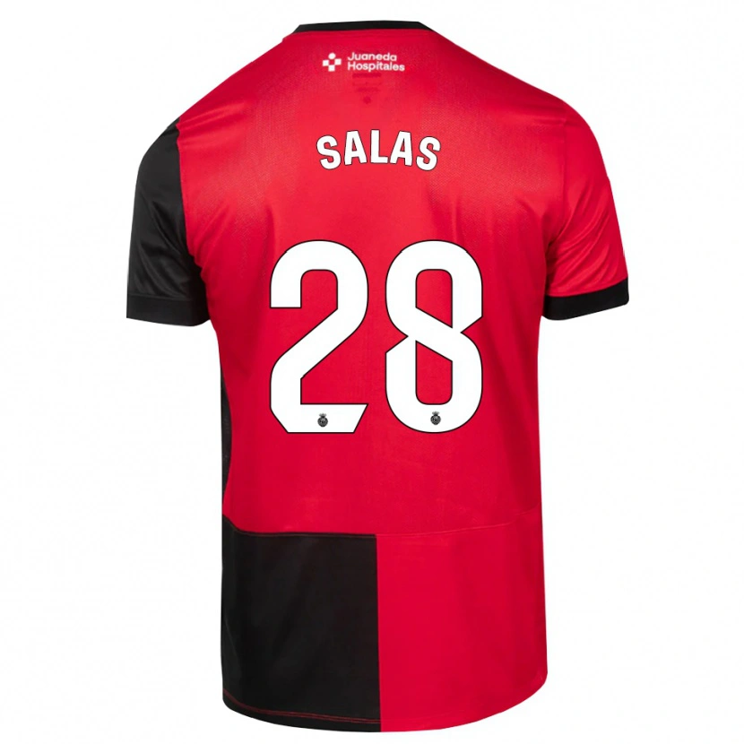 Danxen Kinder Jan Salas #28 Schwarz Rot Weiß Heimtrikot Trikot 2026/27 T-Shirt