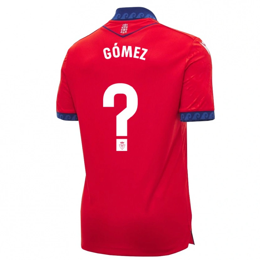 Danxen Kinder Alonso Gómez #0 Rot Marineblau Weiß Heimtrikot Trikot 2026/27 T-Shirt