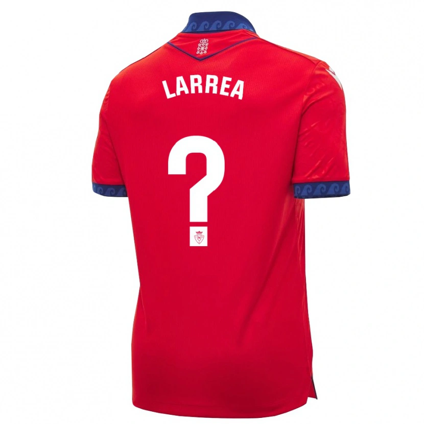 Danxen Kinder Unai Larrea #0 Rot Marineblau Weiß Heimtrikot Trikot 2026/27 T-Shirt