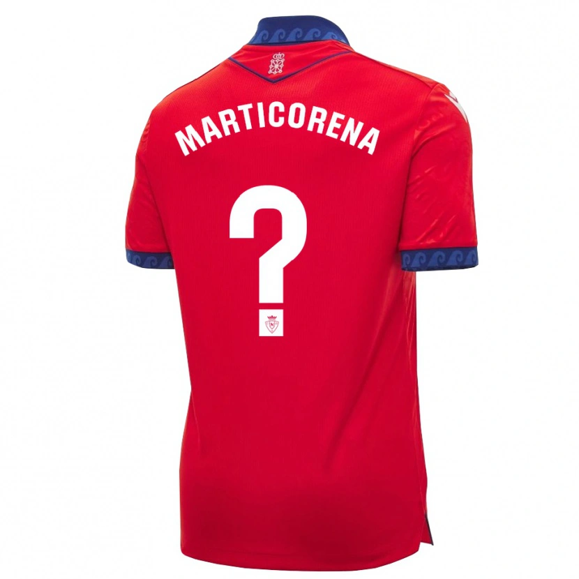 Danxen Kinder Ander Marticorena #0 Rot Marineblau Weiß Heimtrikot Trikot 2026/27 T-Shirt