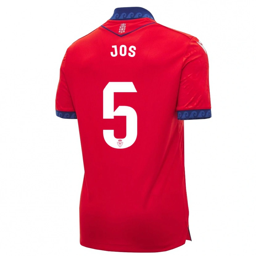 Danxen Kinder Josune Urdaniz Maurin #5 Rot Marineblau Weiß Heimtrikot Trikot 2026/27 T-Shirt