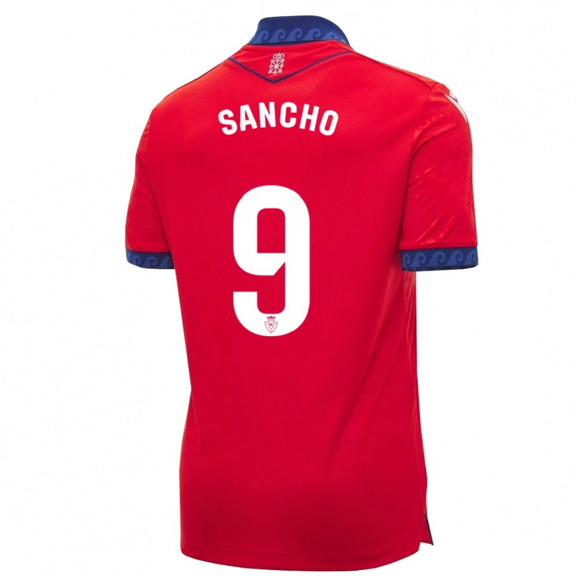 Danxen Kinder Dani Sancho #9 Rot Marineblau Weiß Heimtrikot Trikot 2026/27 T-Shirt