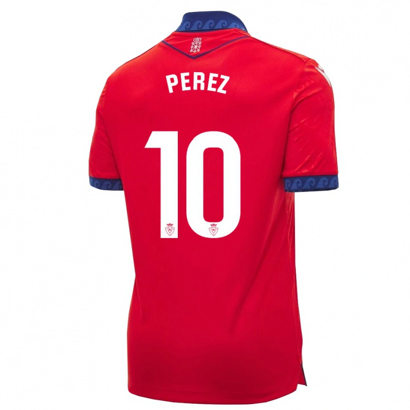 Danxen Kinder Bruno Pérez #10 Rot Marineblau Weiß Heimtrikot Trikot 2026/27 T-Shirt