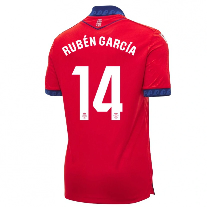 Danxen Kinder Rubén García #14 Rot Marineblau Weiß Heimtrikot Trikot 2026/27 T-Shirt