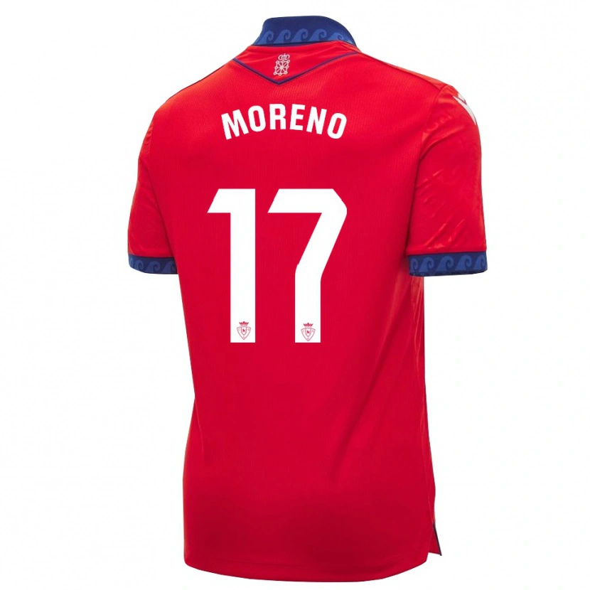 Danxen Kinder Pablo Moreno #17 Rot Marineblau Weiß Heimtrikot Trikot 2026/27 T-Shirt