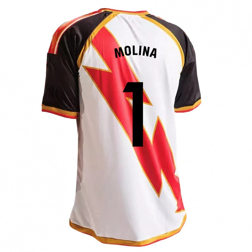 Danxen Kinder Adrián Molina #1 Schwarz Rot Weiß Gold Heimtrikot Trikot 2026/27 T-Shirt
