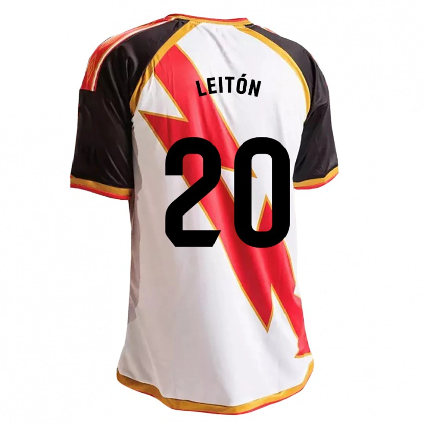 Danxen Kinder Diego Leitón #20 Schwarz Rot Weiß Gold Heimtrikot Trikot 2026/27 T-Shirt
