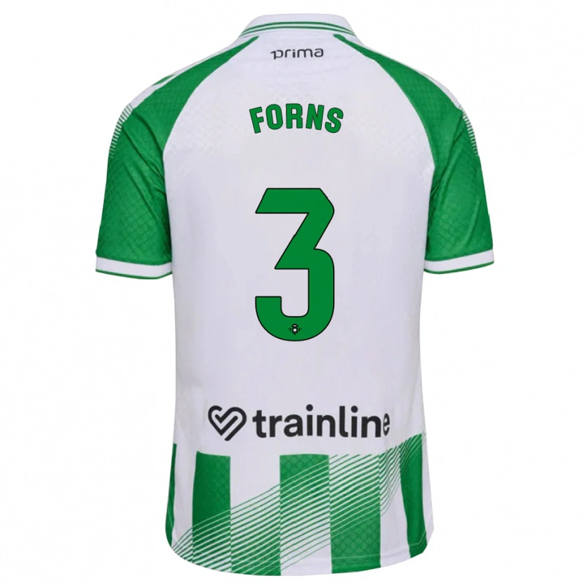 Danxen Kinder Ian Forns #3 Hellgrün Schwarz Weiß Heimtrikot Trikot 2026/27 T-Shirt