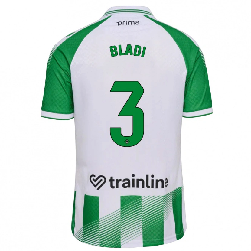 Danxen Kinder Darling Bladi #3 Hellgrün Schwarz Weiß Heimtrikot Trikot 2026/27 T-Shirt