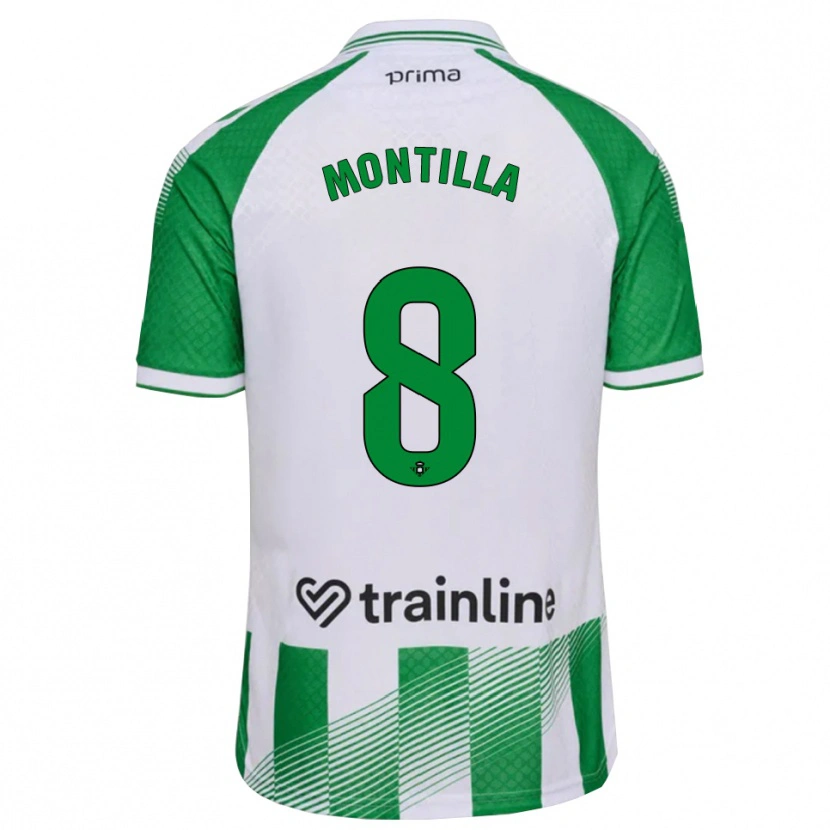 Danxen Kinder Natalia Montilla #8 Hellgrün Schwarz Weiß Heimtrikot Trikot 2026/27 T-Shirt