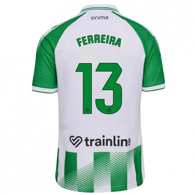 Danxen Kinder Kilian Ferreira #13 Hellgrün Schwarz Weiß Heimtrikot Trikot 2026/27 T-Shirt
