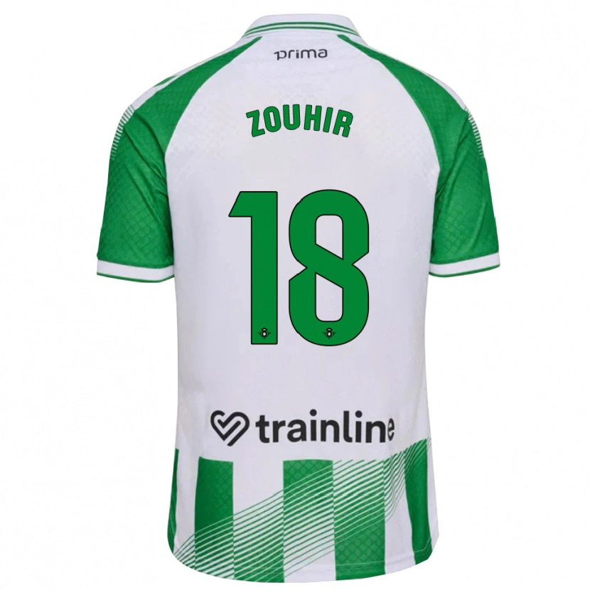Danxen Kinder Yasmine Zouhir #18 Hellgrün Schwarz Weiß Heimtrikot Trikot 2026/27 T-Shirt